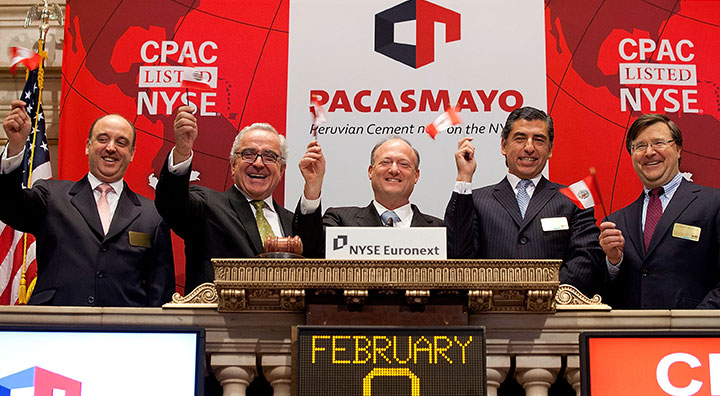 Pacasmayo cumple 10 años  en la bolsa de Nueva York