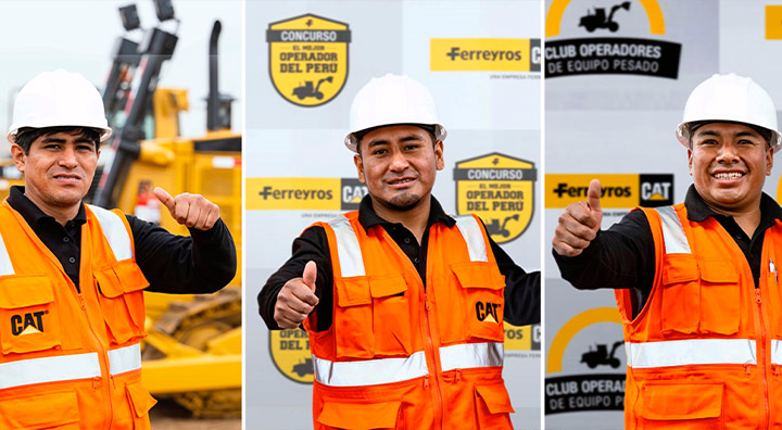 Tres peruanos disputarán en Brasil el título de mejor operador de maquinaria pesada de Latinoamérica