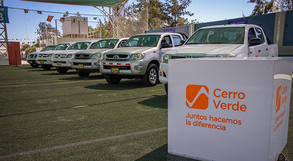 Cerro Verde realiza donación a la municipalidad provincial de Arequipa para reforzar seguridad ciudadana
