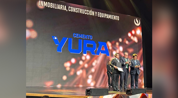 Yura gana premio Creatividad Empresarial  por sus Cementos elaborados con Puzolana Natural