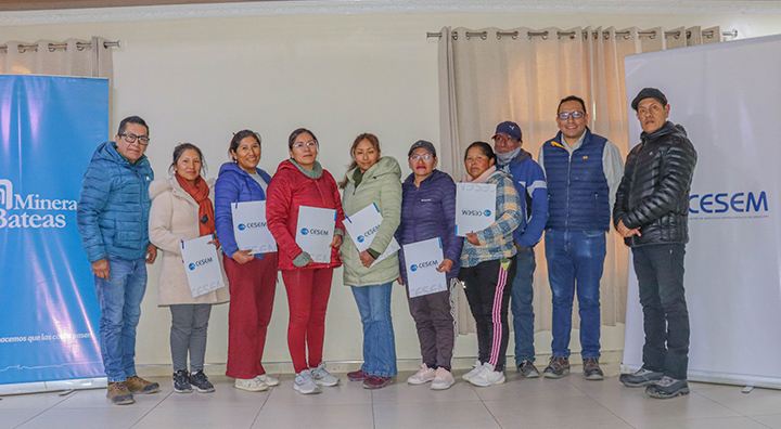Emprendedores de Caylloma participaron en la primera capacitación del programa de fortalecimiento de la empleabilidad y procura local