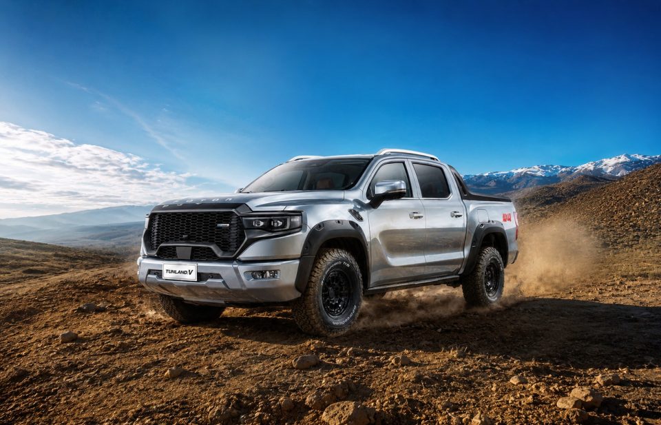 Foton Tunland V: pickup con más espacio, tecnología y carácter para el trabajo pesado y uso diario