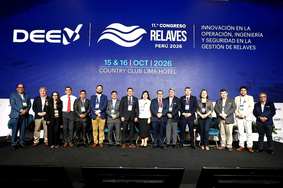 El Congreso RELAVES Perú 2026 reafirma su liderazgo como encuentro técnico especializado en gestión de relaves.